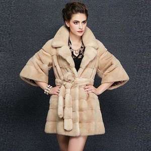 16047 New Real Mink Fur Coat Women Winter Warm Fur Jacket Fashion Outwear 2017 Black Friday Deals.